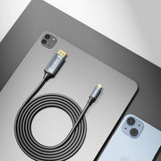 mbeat Tough Link 1.8m 16K USB-C to DP Cable - Space Grey V186-MB-XCB-16KUCD18