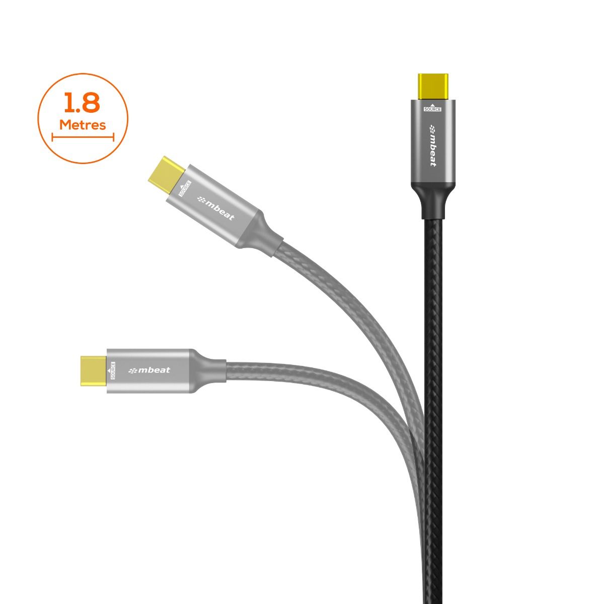 mbeat Tough Link 8K 1.8m USB-C to DisplayPort Cable V186-MB-XCB-8K18CDP
