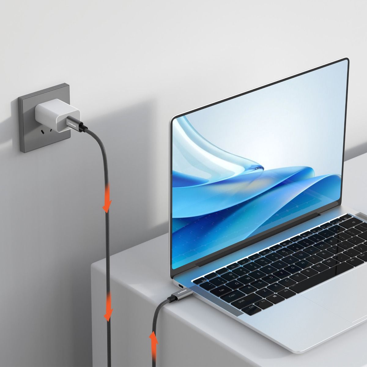 mbeat Tough Link 1.8m USB 3.2 Gen2 USB-C Cable - Space Grey V186-MB-XCB-C2C180
