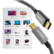 mbeat Tough Link 1.8m USB 3.2 Gen2 USB-C Cable - Space Grey V186-MB-XCB-C2C180