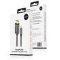 mbeat Tough Link 1.8m 4K USB-C to Display Port Cable - Space Grey V186-MB-XCB-CDP18