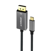 mbeat Tough Link 1.8m 4K USB-C to Display Port Cable - Space Grey V186-MB-XCB-CDP18