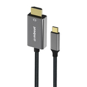 mbeat Tough Link 1.8m 4K USB-C to HDMI Cable - Space Grey V186-MB-XCB-CHD18
