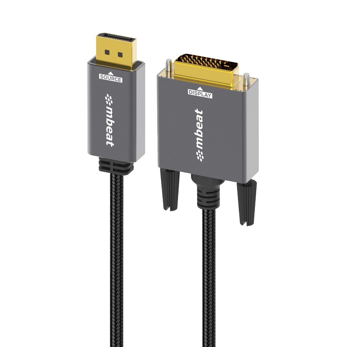 mbeat Tough Link 1.8m DisplayPort to DVI-D Cable V186-MB-XCB-DPDVI18
