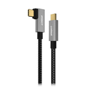 mbeat Tough Link 1.8m L-Shape USB 3.2 Gen2 USB-C Cable - Space Grey V186-MB-XCB-LSC2C180