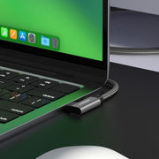 mbeat Tough Link 1.8m L-Shape USB 3.2 Gen2 USB-C Cable - Space Grey V186-MB-XCB-LSC2C180