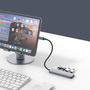 mbeat Elite 4-Port 10Gbps USB-C Gen 2 Hub (2A+2C) V186-MB-XCH-01GRY
