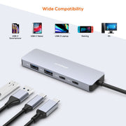 mbeat Elite 4-Port 10Gbps USB-C Gen 2 Hub (2A+2C) V186-MB-XCH-01GRY