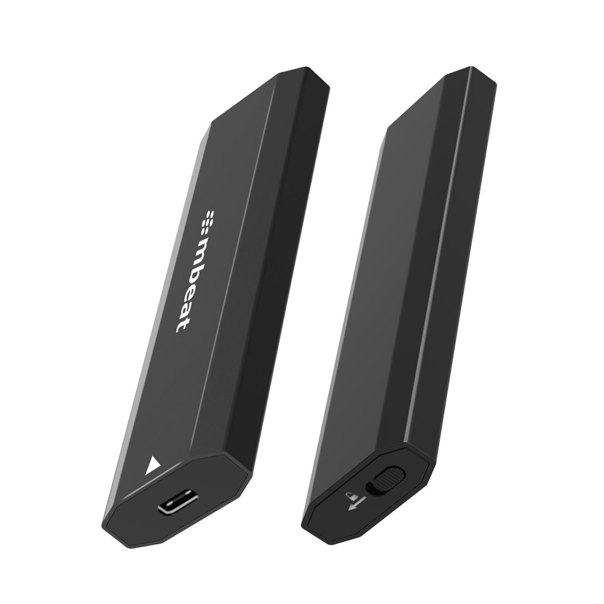 mbeat Elite USB-C to M.2 SSD Enclosure (M-Key, B+M Key) - Matte Black V186-MB-XCS-CM2