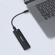 mbeat Elite USB-C to M.2 SSD Enclosure (M-Key, B+M Key) - Matte Black V186-MB-XCS-CM2