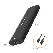 mbeat Elite USB-C to M.2 SSD Enclosure (M-Key, B+M Key) - Matte Black V186-MB-XCS-CM2