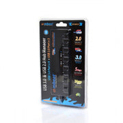 mbeat 7-Port USB 3.0 and USB 2.0 Hub Manager With Switches V186-USB-M43HUB