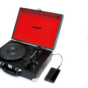 mbeat Retro Briefcase-styled USB Turntable V186-USB-TR88