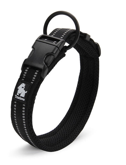 Heavy Duty Reflective Collar Black L V188-ZAP-TLC5011-5-BLACK-L