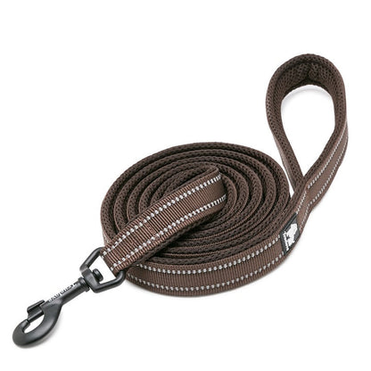 Reflective Pet Leash 2 meters Brown L V188-ZAP-TLL2111-BROWN-L
