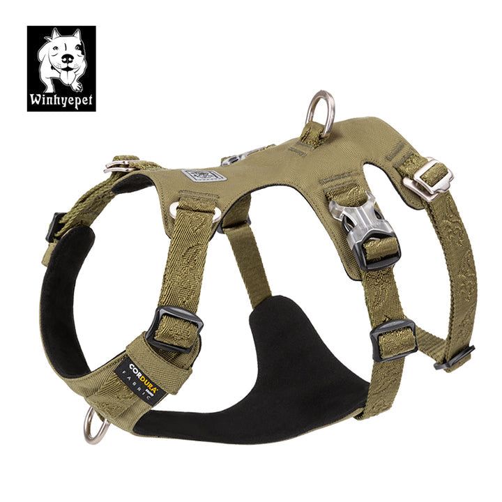 Whinhyepet Harness Army Green M V188-ZAP-YH-1807-10-GREEN-M