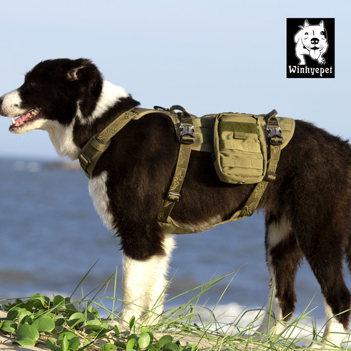 Whinhyepet Military Harness Army Green M V188-ZAP-YH1805-ARMYGREEN-M