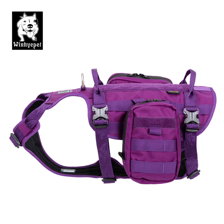 Whinhyepet Military Harness Purple L V188-ZAP-YH1805-PURPLE-L