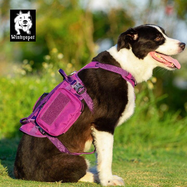 Whinhyepet Military Harness Purple L V188-ZAP-YH1805-PURPLE-L