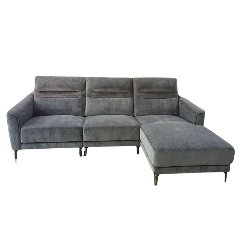 Arizona Charcoal Grey L-Shaped Chaise Sofa V195-ARIZONA-CH