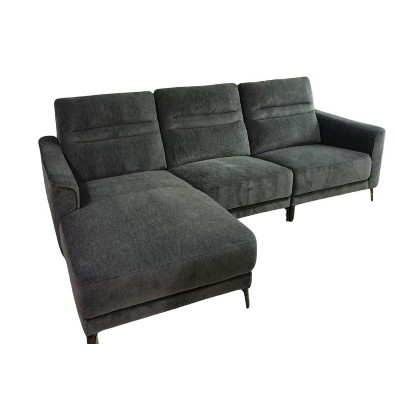 Arizona Charcoal Grey L-Shaped Chaise Sofa V195-ARIZONA-CH