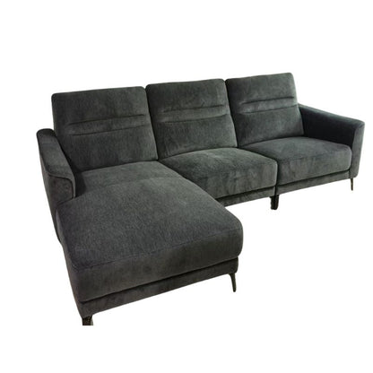 Arizona Charcoal Grey L-Shaped Chaise Sofa V195-ARIZONA-CH