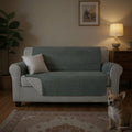 Sofa Cover Couch Cover 3 Seater Reversable Grey V195-COUCH-3-GREY