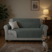 Sofa Cover Couch Cover 3 Seater Reversable Grey V195-COUCH-3-GREY