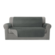 Sofa Cover Couch Cover 3 Seater Reversable Grey V195-COUCH-3-GREY