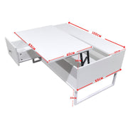 Lift Up White Coffee Table With Storage V195-CT002
