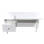 Lift Up White Coffee Table With Storage V195-CT002
