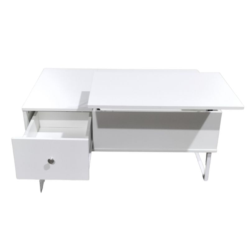 Lift Up White Coffee Table With Storage V195-CT002