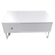 Lift Up White Coffee Table With Storage V195-CT002