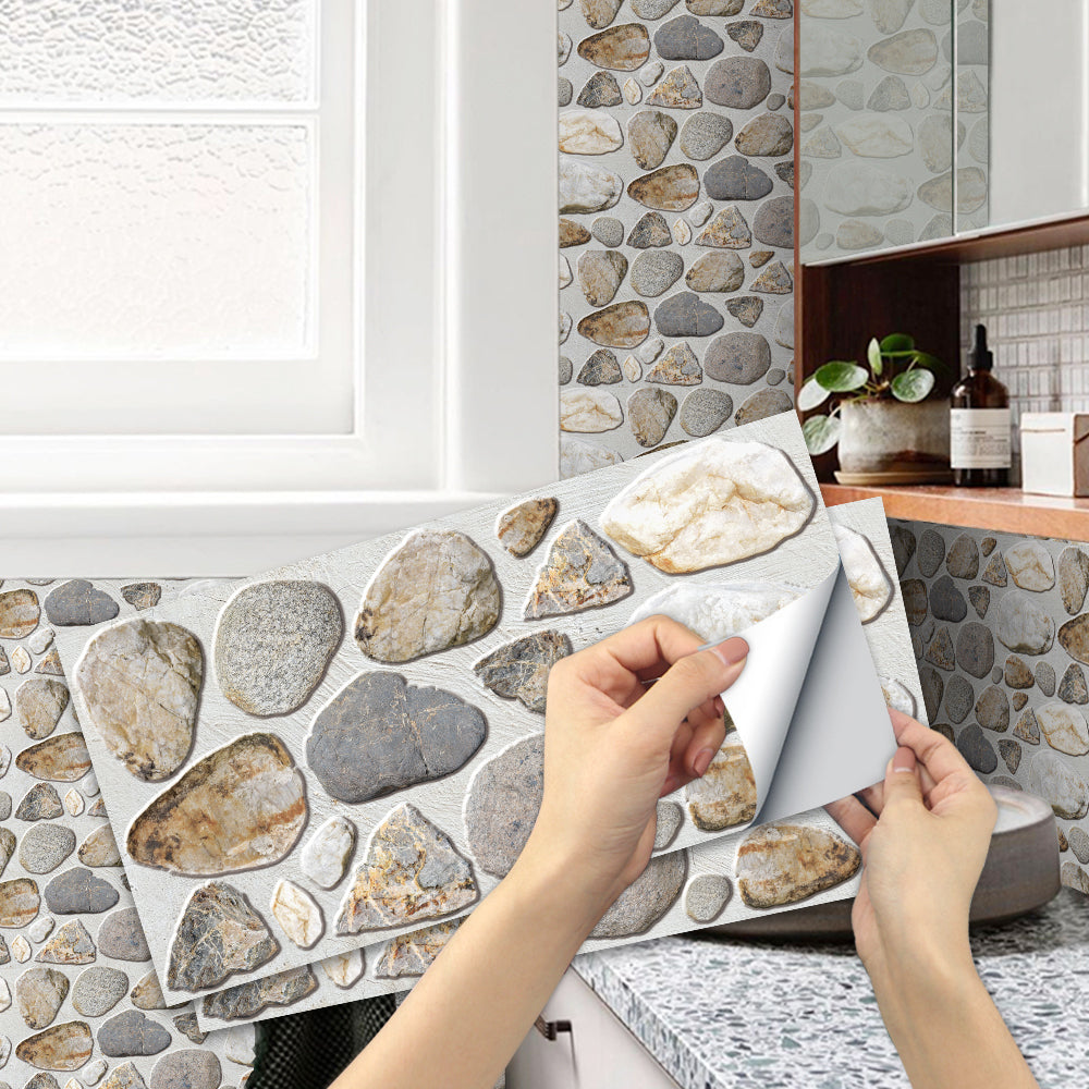 Waterproof Tiles Stone Wallpaper Stickers Bathroom Kitchen Lion Stone V195-FG-024