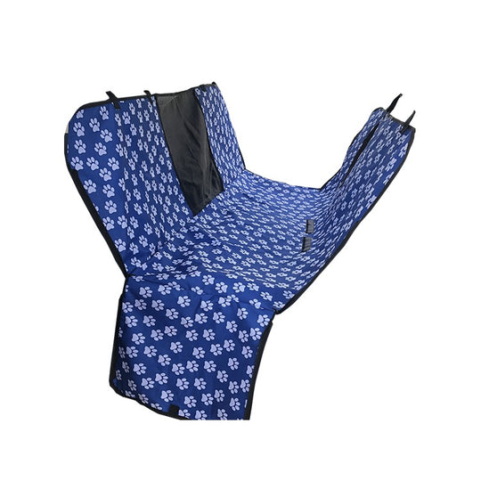 Waterproof Pet Car Seat Cover Hammock Blue With Mesh Window V195-PET-H-SSWP-BLUE