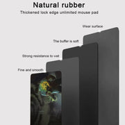 Wireless Charging Qi Mousepad 800x300x4mm Non-slip Rubber Base V195-QI-MP-BM40B-WM