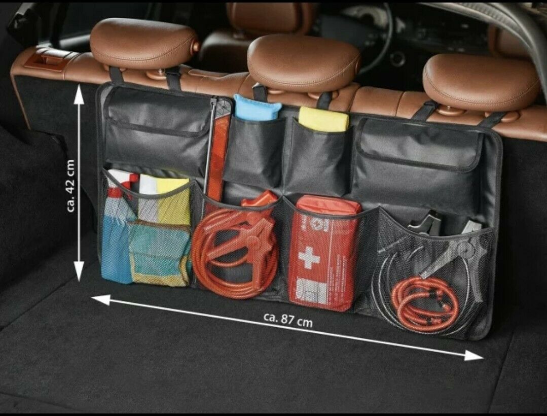 Car Seat Back Organiser Hanging Pouch Bag SUV Hatchback Trunk Boot Storage V195-SUV-OR-5P
