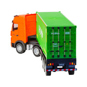 1:18 Scale 9-Channel Alloy Remote Control Container Truck with Lights & Sound for Indoor Play V196-1317