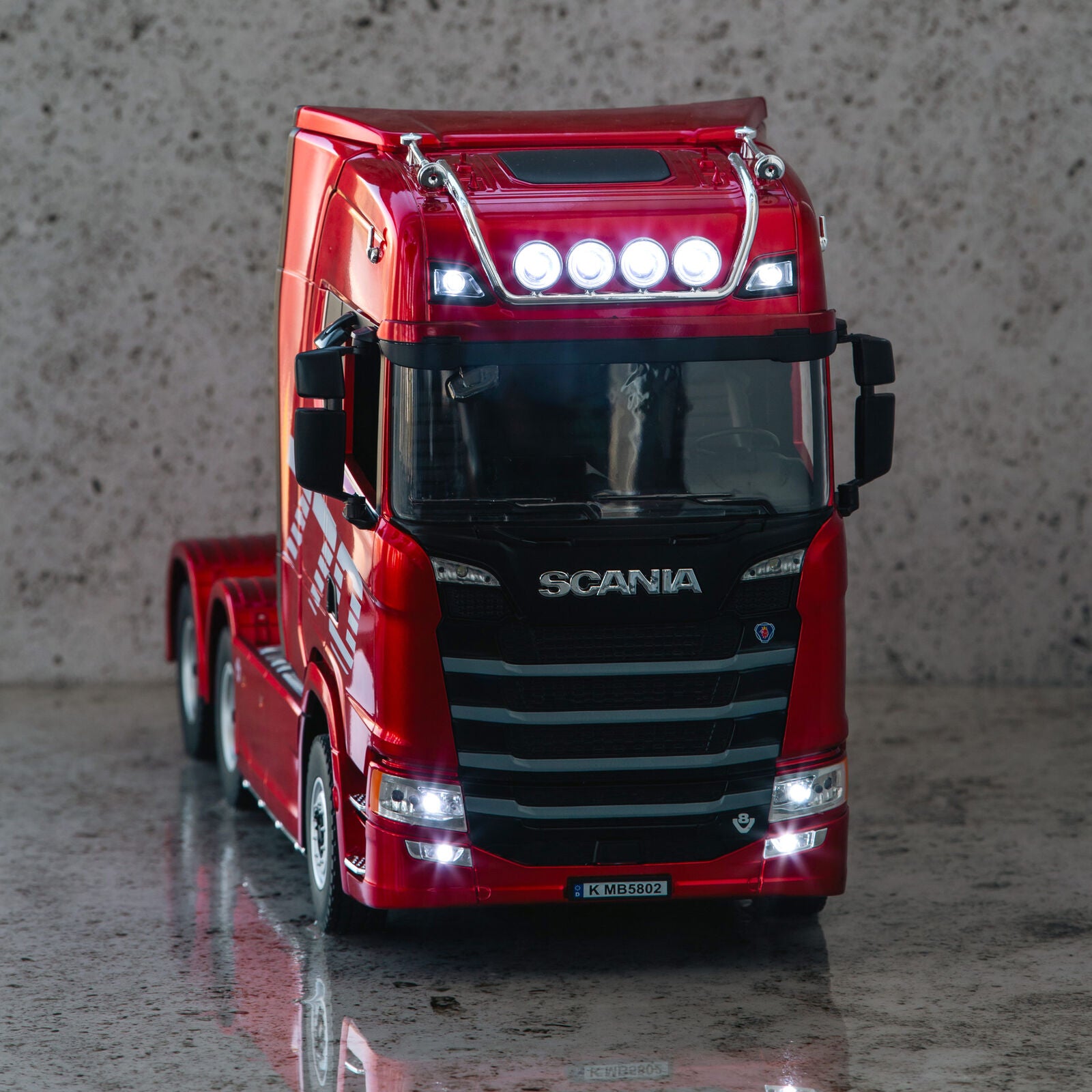 Scania Licensed Remote Control Trailer Head Truck with Lights, Sounds & Steering Adjustment V196-1501