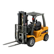 1:10 Scale 2.4G 8-Channel Metal Remote Control Forklift Construction Vehicle with Lifting Function & Sound V196-1577