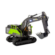 1:18 Scale 13-Channel Alloy Remote Control Excavator Construction Vehicle with Lights, Sound and Steam V196-1661
