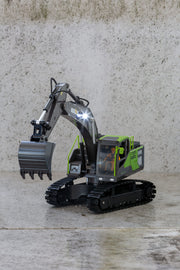 1:18 Scale 13-Channel Alloy Remote Control Excavator Construction Vehicle with Lights, Sound and Steam V196-1661