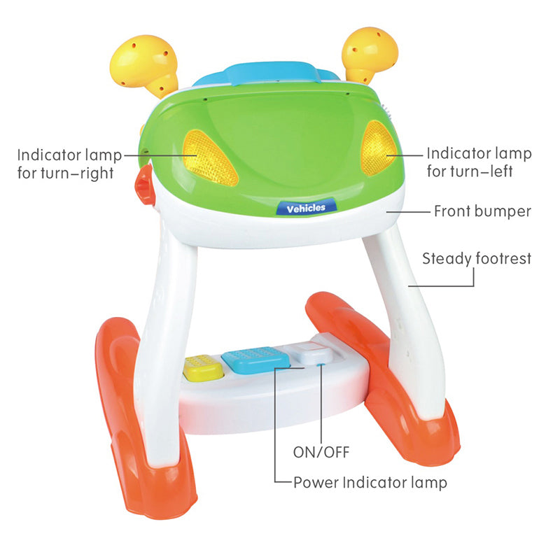Baby Sensory Play Interactive Driving Simulation with Music and Light V196-1712