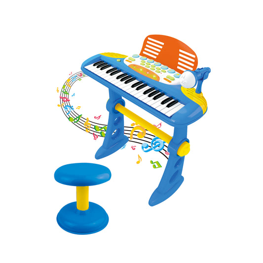 Children's Electronic Keyboard with Stand (Blue) Musical Instrument Toy V196-2038