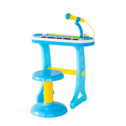Children's Electronic Keyboard with Stand (Blue) Musical Instrument Toy V196-2038_K