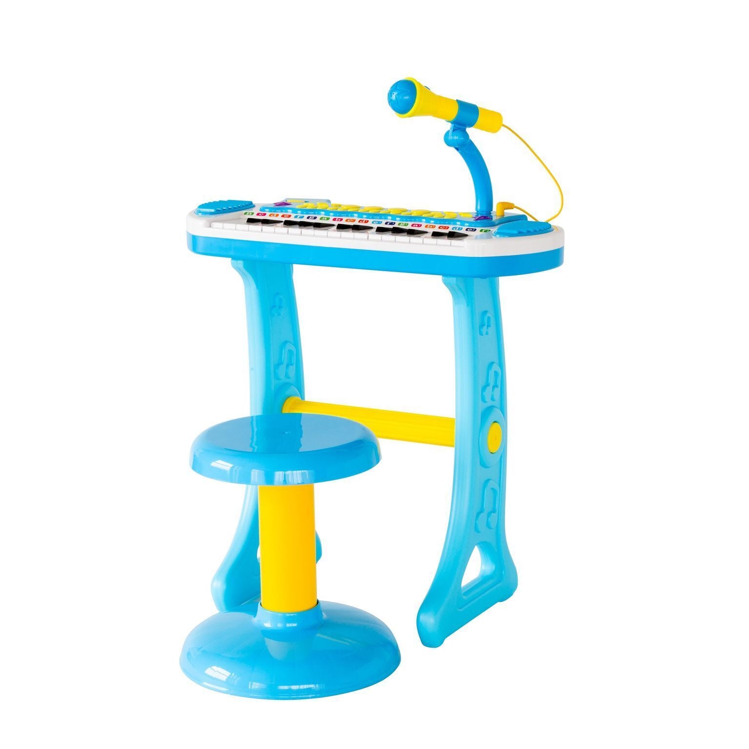 Children's Electronic Keyboard with Stand (Blue) Musical Instrument Toy V196-2038_K