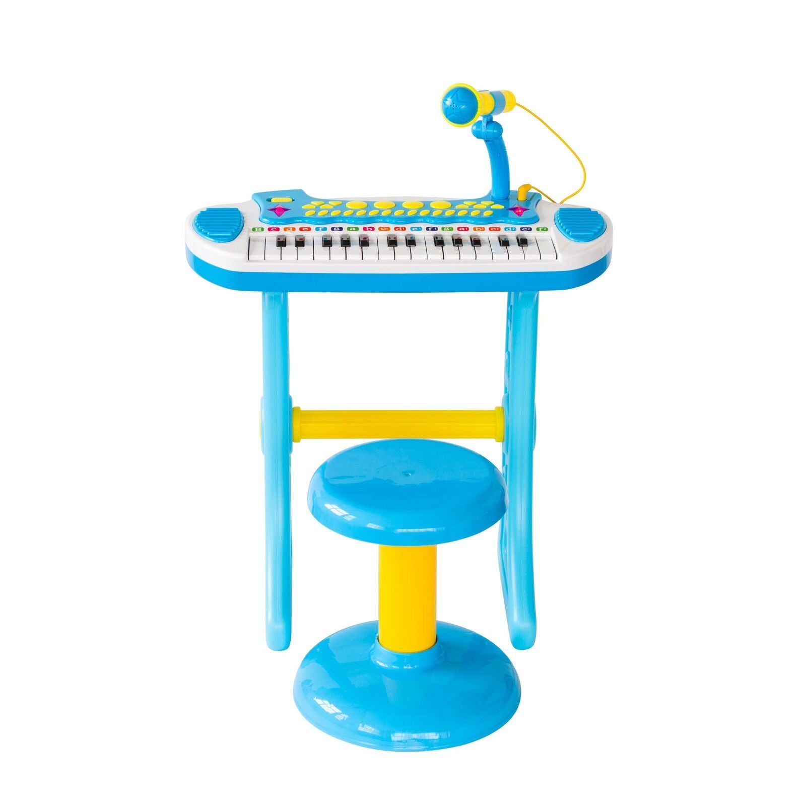 Children's Electronic Keyboard with Stand (Blue) Musical Instrument Toy V196-2038_K