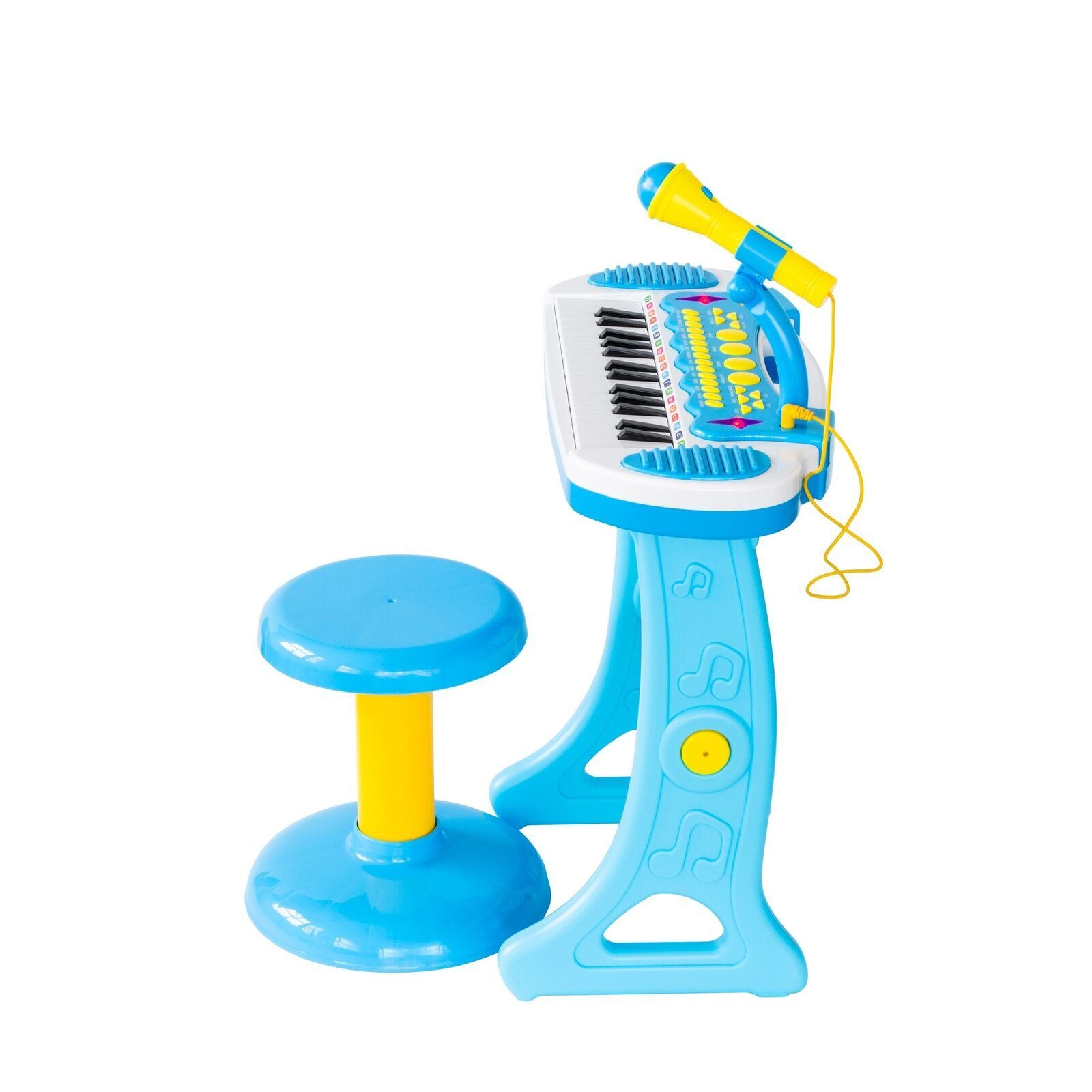 Children's Electronic Keyboard with Stand (Blue) Musical Instrument Toy V196-2038_K