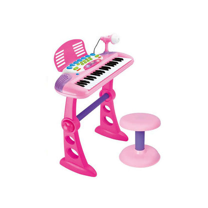 Children's Electronic Keyboard with Stand (Pink) Musical Instrument Toy V196-2039