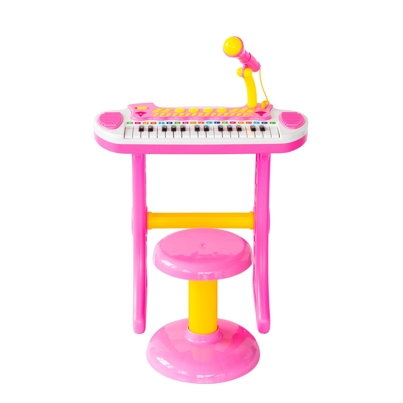 Children's Electronic Keyboard with Stand (Pink) Musical Instrument Toy V196-2039_K